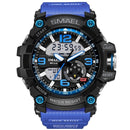 SMAEL Men Military Watch 50m Waterproof Wristwatch LED Quartz Clock Male relogios masculino 1617 Digital Sports Watches Men's