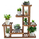 Soporte para plantas de flores de varios niveles, soporte para plantas de madera, balcón, jardín, flores, soporte para plantas, estante de exhibición para bonsái
