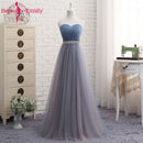 Hot V Neck Bridesmaid Dresses long for Women Elegant 2020 A Line Sparkly Tulle Pink Party Dress for Wedding Party Plus Size