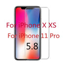 Tempered Glass For iPhone X XS MAX XR 4 4s 5 5s SE 5c Screen Protective Film For iPhone 6 6s 7 8 Plus X 11 12Pro Glass Protector