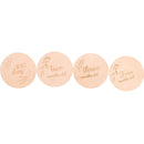 Tarjeta de hito del mes del bebé de madera Mes de nacimiento del recién nacido Cumpleaños Hito Mordedor de madera Bebé Niños Accesorios de fotografía Juguete