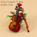 Microphone Phonograph Guitar Violin Trumpet Saxophone Drum Doll Musical Instrument for Dolls Music House Bar Doll Accessories