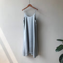 Spring summer 2020 Woman Tank Dress Casual Satin Sexy Camisole Elastic Female Home Beach Dresses v-neck camis sexy dress