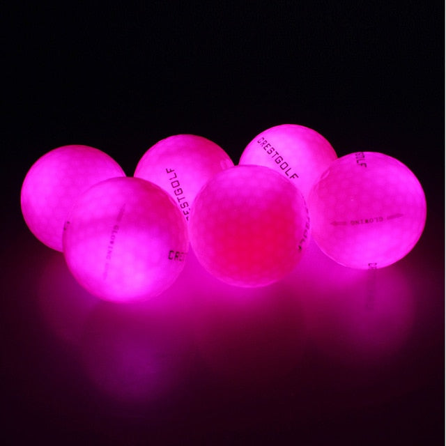 CRESTGOLF Wasserdichte LED-Golfbälle 4 Stück/Packung für Nachttraining Material mit hoher Härte für Golf-Übungsbälle 2021 Das Neueste