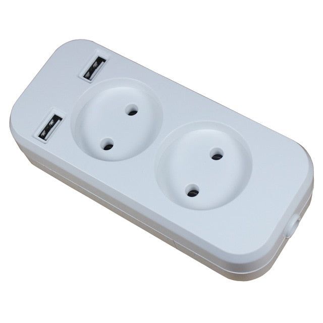 USB extension Socket charger Free shipping Double USB Port 5V 2A Usb outlet high quality usb outlet FZ-01-01
