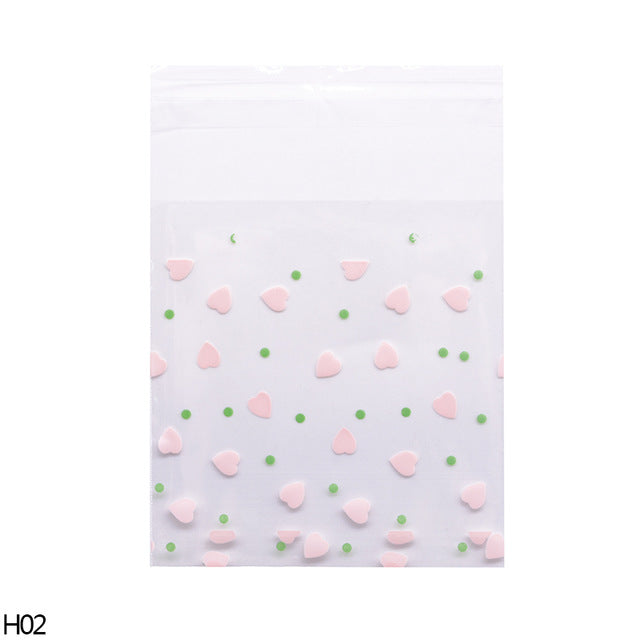 50/100 stücke Herz Klar Candy Bag Transparente Plastiktüte Cookie OPP Beutel Für Hochzeit Geburtstag Party Deco DIY Geschenkverpackung Beutel
