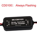 1Pcs GS-100A Brake Lights Strobe Controller LED Tail Light Controller Box with Fast and Slow Flash Warning Function
