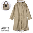 Women New Stylish Long Raincoat Waterproof Rain Jacket  with Hood