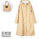 Women New Stylish Long Raincoat Waterproof Rain Jacket  with Hood