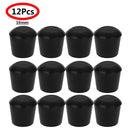 12Pcs Rubber Furniture Foot Table Chair Leg End Caps Covers Tips Floor Protectors for Indoor Home Outdoor Patio Garden Office