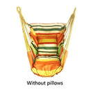 Portable Hammock Chair Hanging Rope Chair Swing Chair Seat  for Travel Camping Garden Indoor Outdoor Hammock Swings Furniture