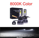 Muxall 2PCS LED 12000LM/PAIR Mini Car Headlight Bulbs H1 H7 H8 H9 H11 Headlamps Kit 9005 HB3 9006 HB4 Auto Lamps 4300K 8000K