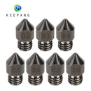 Boquilla KeePang MK7 MK8, molde de acero súper duro, extrusora resistente a la corrosión, boquilla de impresora 3D roscada de 1,75mm para Ender3 Pro