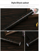 PVC Wood Grain Wallpaper Self Adhesive Waterproof Furniture Stickers Contact Paper Dormitory Kitchen Door Cabinet Desktop Decor