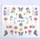 YWK 1 PC Transparent Color Flower Water Transfer Sticker Nail Art Decals DIY Fashion Wraps Tips Manicure Tools