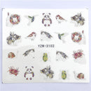 YWK 1 PC Transparent Color Flower Water Transfer Sticker Nail Art Decals DIY Fashion Wraps Tips Manicure Tools