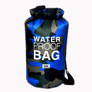 Bolsa de natación impermeable de 30L, saco seco, colores de camuflaje, pesca, canotaje, kayak, almacenamiento, bolsa de Rafting a la deriva, 2L, 5L, 10L, 15L, XAZ9