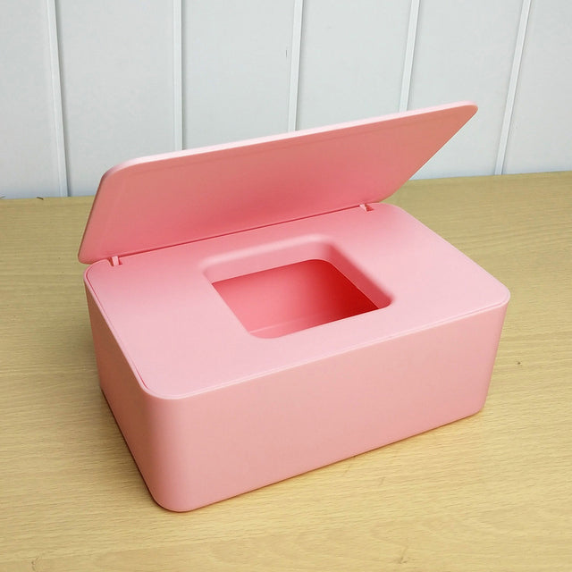 1 pcs Household plastic dustproof cover tissue box desktop seal home office decoration wet tissue box