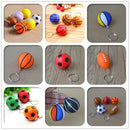 1000 Pcs Football Basketball Baseball Table Tennis PU  Keychain Fashion Sports Item Key Chains Golf Key Chain Sports Souvenir