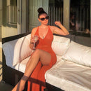 Cryptographic Crochet Beach Maxi Dress para mujer See Through Sexy Plunge Backless vendaje sin mangas con cordones Split vestidos largos