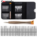 Funda de cuero 25 en 1, juego de destornilladores Torx, Kit de herramientas de reparación de teléfonos móviles, herramientas manuales multiherramienta para Iphone, reloj, tableta, PC, novedad de 2021