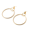 2019 Fashion Earrings Punk Simple Gold Silver Color Long Section Tassel Pendant Size Circle Earrings For Ladies Gifts Wholesale