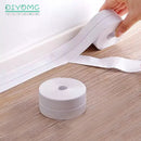 White 3D Wallpaper PVC Self adhesive Waterproof Wall stickers Bathroom Shower Sink Bath Seam Gap Sealing Stripe Tape Baseboard