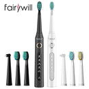 Fairywill Electric Sonic Toothbrush FW-507 USB Charge Rechargeable Adult Waterproof Electronic Tooth 8 Brushes Replacement Heads