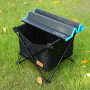Mesa plegable para exteriores con bolsa de almacenamiento, mesa plegable de aluminio para pícnic al aire libre, escritorio de Camping con mantel impermeable