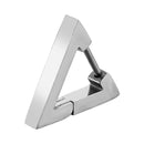 Fashion Gothic Triangle earrings Unisex Punk Rock copper Men Women Ear Stud Earrings Pierced Push-Back Ear Plug Buckle jewelry