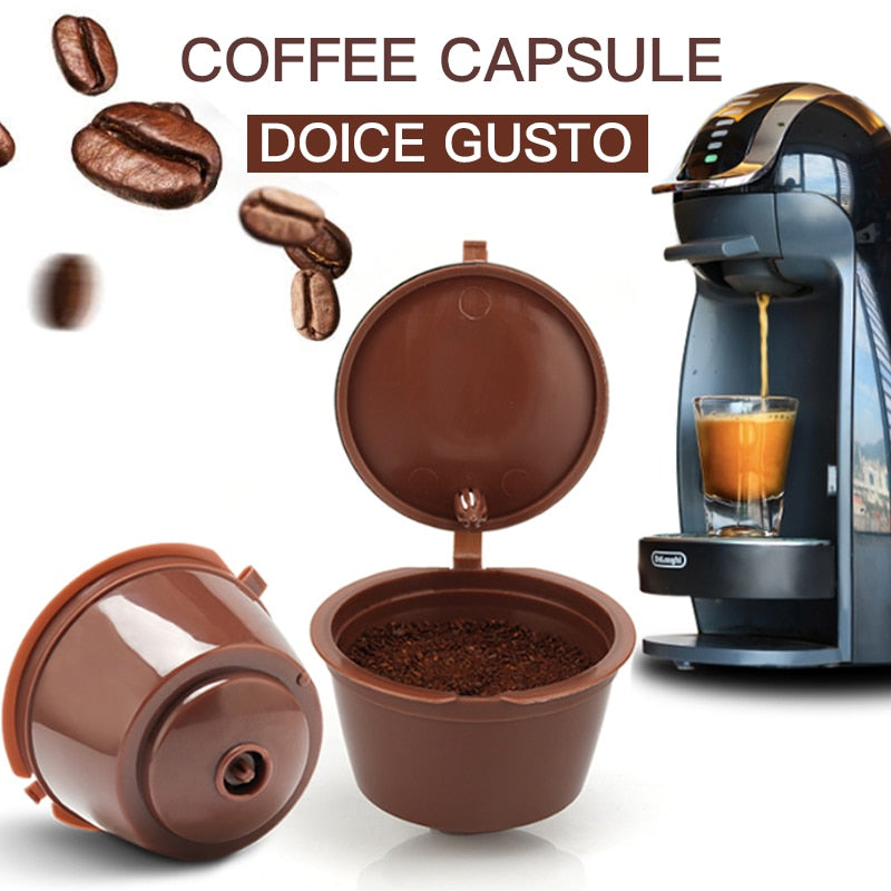 1/3/4/5PCS Kaffeekapsel Nestle Dolce Gusto Kapsel Nespresso nachfüllbare Kapsel Kaffeefilter wiederverwendbares Café-Werkzeug Schnelle Lieferung