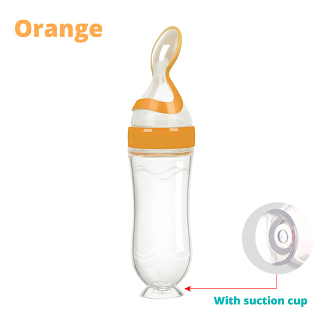 Biberón Cuchara Botella de leche Alimentador de entrenamiento para bebés Suplemento alimenticio Cuchara para alimentación de alimentos Gadgets para bebés Sin BPA