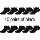 10 Pair High Quality Men Ankle Socks Breathable Cotton Sports Socks Mesh Casual Athletic Summer Thin Cut Short Sokken Size 38-48