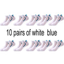 10 Pair High Quality Men Ankle Socks Breathable Cotton Sports Socks Mesh Casual Athletic Summer Thin Cut Short Sokken Size 38-48