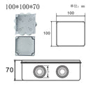 Outdoor waterproof power box ABS plastic IP65 electric control box DIY indoor wire shell connection cable branch junction box