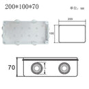 Outdoor waterproof power box ABS plastic IP65 electric control box DIY indoor wire shell connection cable branch junction box