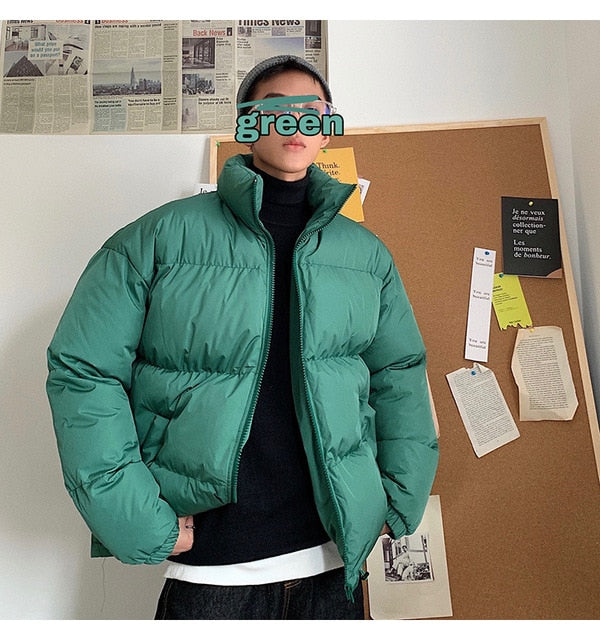 LAPPSTER Herren Harajuku Bunte Blase Mantel Winterjacke 2020 Herren Streetwear Hip Hop Parka Koreanische Schwarze Kleidung Pufferjacken