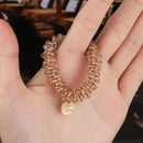 Women Elegant Crystal Pearl Hair Ring Ties  Beads Ponytail Holders Hair Accessories Elastic Hair Band Girls Scrunchies Bracelet