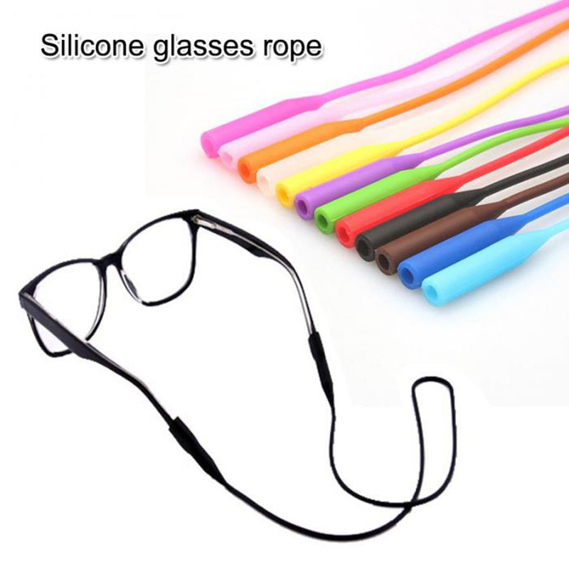 1PC Adjustable Silicone Eyeglasses Straps Sunglasses String Ropes Glasses Chain Sports Band Holder Elastic Anti Slip Cords