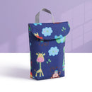 Bolsa de pañales Sunveno para bebé, organizador reutilizable, impermeable, estampado de moda, bolsa de tela húmeda/seca, bolsa de almacenamiento para mamá, bolsa de pañales de viaje