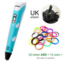 Myriwell 3D Pen DIY 3D Printer Pen Drawing Pens 3d Printing Best for Kids With ABS Filament 1.75mm Christmas Birthday Gift