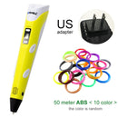 Myriwell 3D Pen DIY 3D Printer Pen Drawing Pens 3d Printing Best for Kids With ABS Filament 1.75mm Christmas Birthday Gift