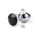 Anal Plug Sex Toys Mini Round Metal Crystal Jewelry Women / Men for Butt Plug Small Unisex Adult Sex Store