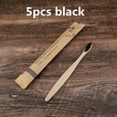 5/10pcs eco friendly toothbrush Bamboo Resuable Toothbrushes Portable Adult  Wooden Soft Tooth Brush for Home Travel Hotel use