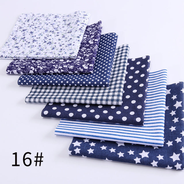 24*25Cm Or 10*10Cm Cotton Fabric Printed Cloth Sewing Quilting Fabrics For Patchwork Needlework DIY Handmade Accessories T7866