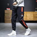 2020 New Hip Hop Joggers Cargo Pants Men Harem Pants Multi-Pocket Ribbons Man Sweatpants Streetwear Casual Mens Pants S-5XL
