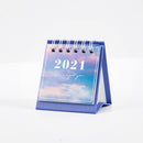 2021 Sun Moon Star Series mini papel de escritorio paisaje calendario doble planificador diario planificador de mesa organizador de Agenda anual