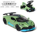 Envío gratis nuevo 1:32 Bugatti Veyron divo aleación modelo de coche Diecast y vehículos de juguete coches de juguete chico juguetes para niños regalos niño juguete
