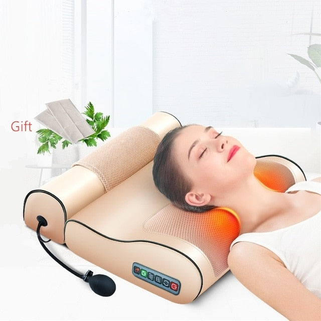Jinkairui Infrarotheizung Nacken Schulter Rücken Körper Elektrisches Massagekissen Shiatsu Gerät Zervikale Gesundheit Massageador Entspannung