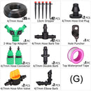 1/4" Hose Drip Irrigation System 360 Degree Adjustable 8 Hole Sprinkler Kit Garden Watering Inserting Ground Micro Flow Dripper